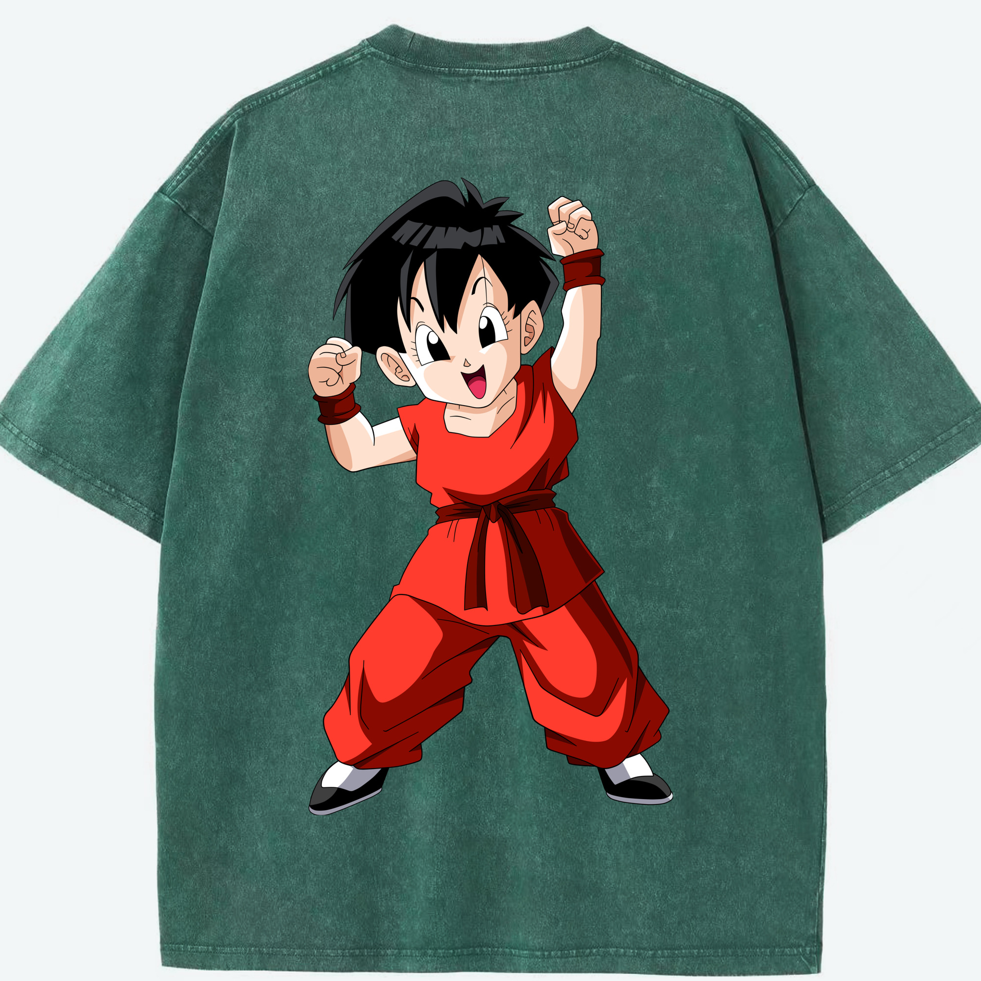 （画像用） ドラゴンボール パン DRAGON BALL Pan 綿100% ヴィンテージ風 半袖Tシャツ（背面プリント）